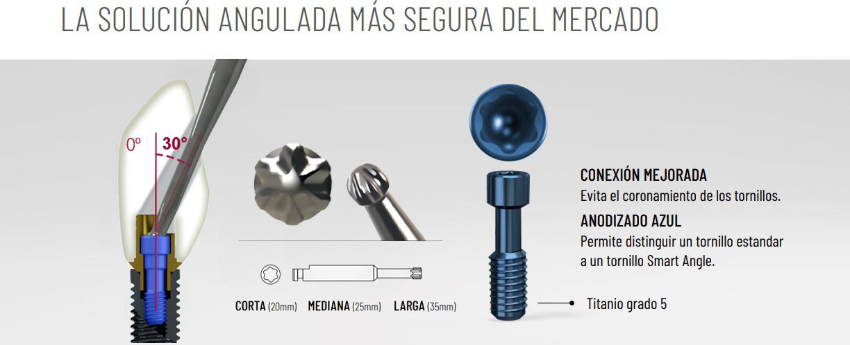 Tornillo Angulable Aditamento Ti Base Smart Implant Solutions Aditamentos Sis Smart Angle Angulable Tornillo Angulado